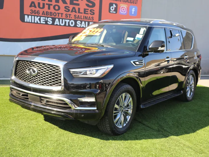 GRAY, 2021 INFINITI QX80 LUXE Image 2