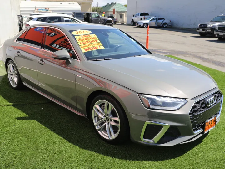 GRAY, 2023 AUDI A4 PREMIUM PLUS Image 4