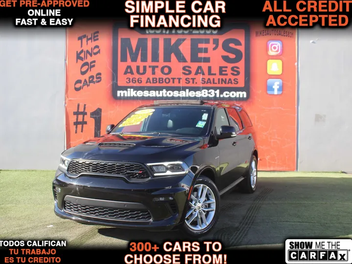 BLACK, 2022 DODGE DURANGO R/T Image 1