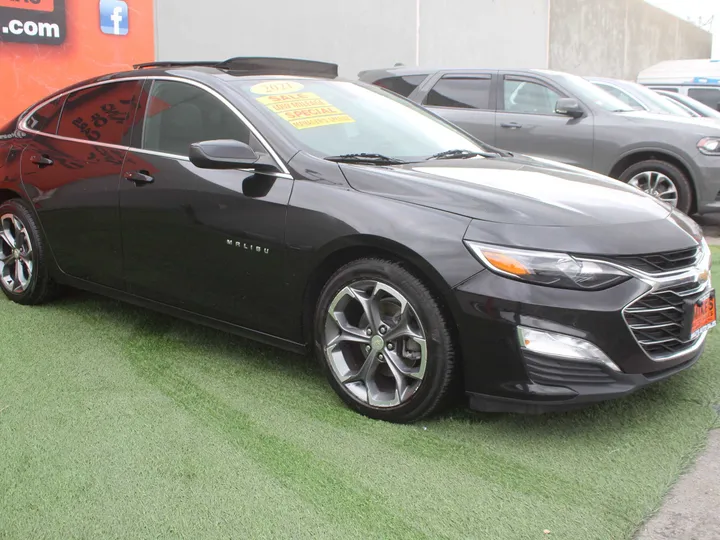 BLACK, 2021 CHEVROLET MALIBU LT Image 7