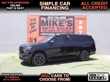 BLACK, 2021 CHEVROLET SUBURBAN RST Image 