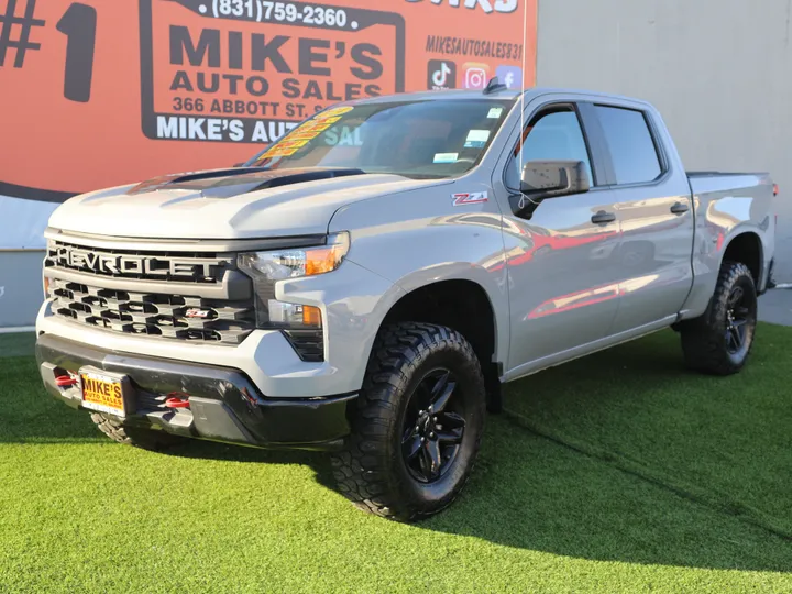 GRAY, 2024 CHEVROLET SILVERADO CUSTOM TRAIL BOSS Image 2