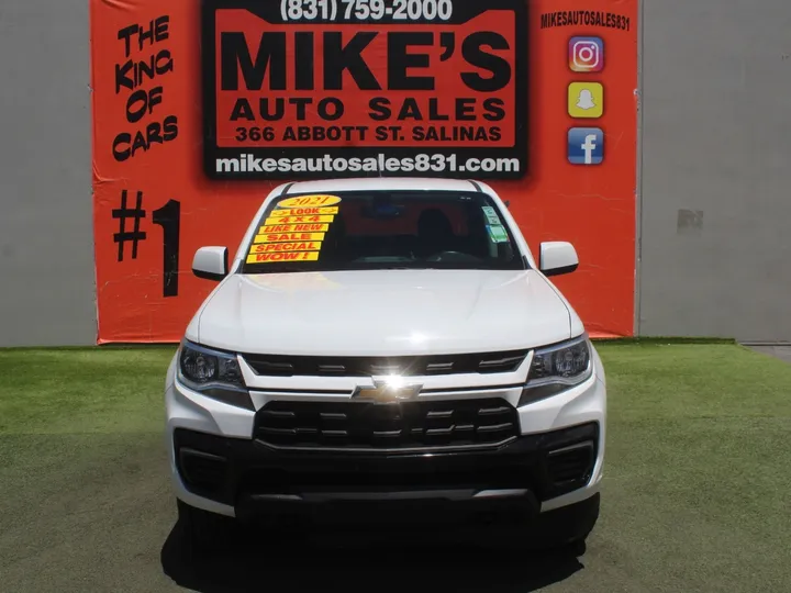 WHITE, 2021 CHEVROLET COLORADO LT Image 2