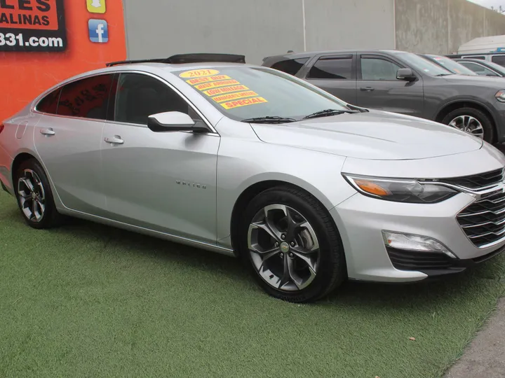 SILVER, 2021 CHEVROLET MALIBU LT Image 7