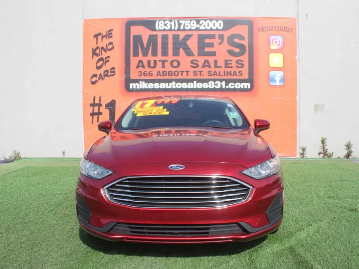 RED, 2019 FORD FUSION SE Image 2