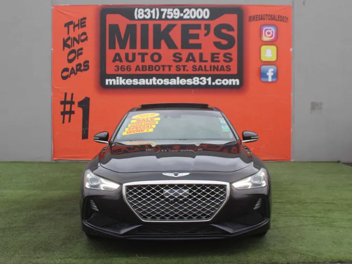 BLACK, 2019 GENESIS G70 ADVANCED Image 2