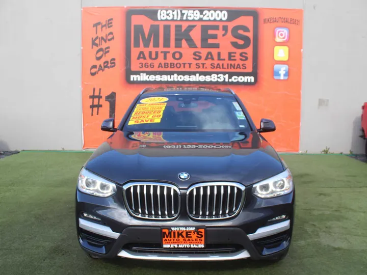 GRAY, 2021 BMW X3 XDRIVE30I Image 2