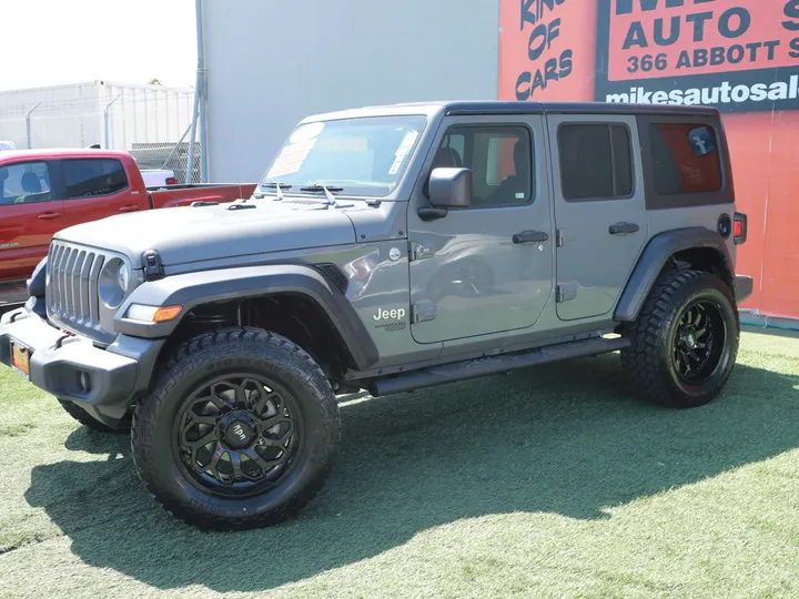 GRAY, 2021 JEEP WRANGLERUNLIMITED UNLIMITED SPORT Image 14