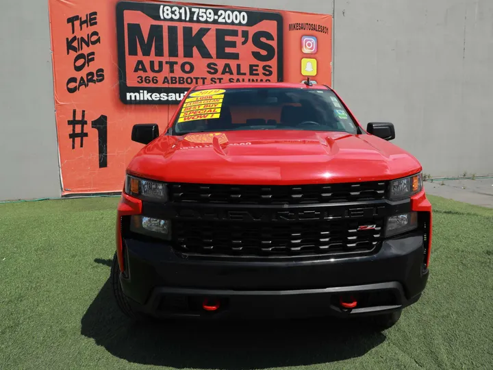 RED, 2019 CHEVROLET SILVERADO CUSTOM TRAIL BOSS Image 2