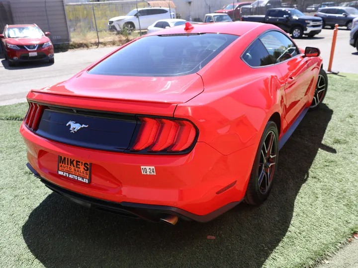 RED, 2021 FORD MUSTANG ECOBOOST PREMIUM Image 6