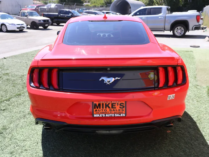 RED, 2021 FORD MUSTANG ECOBOOST PREMIUM Image 7