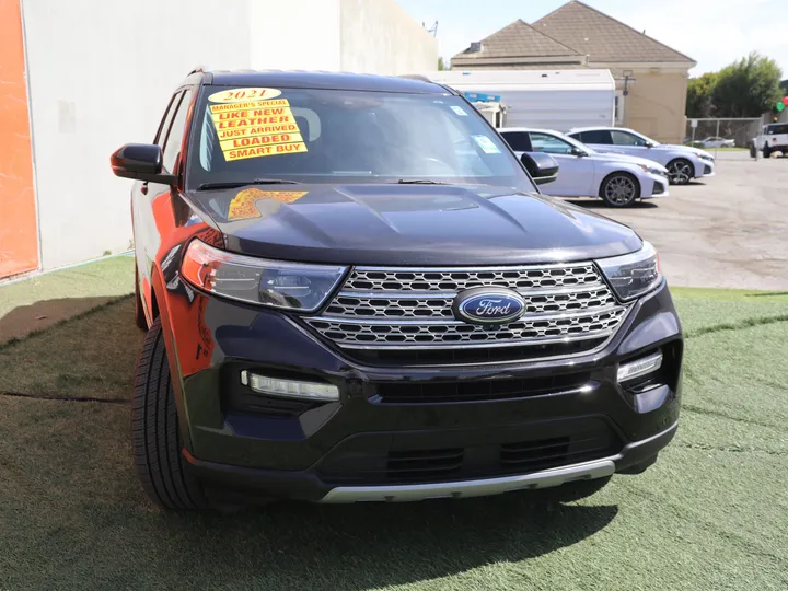 BLACK, 2021 FORD EXPLORER LIMITED Image 3