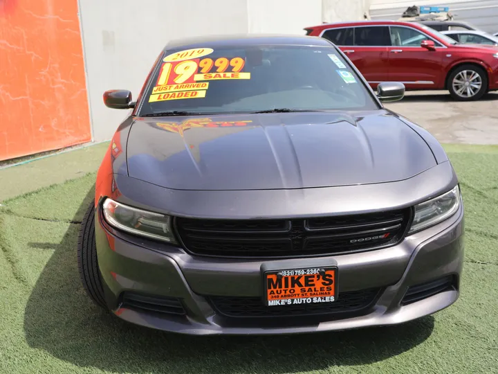 GRAY, 2019 DODGE CHARGER SXT Image 3