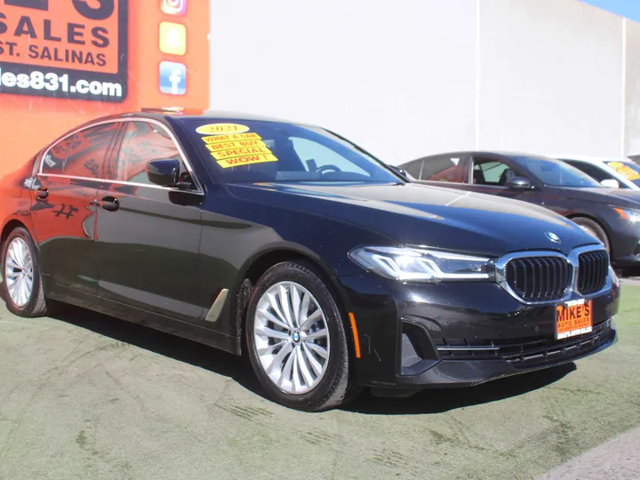 BLACK, 2021 BMW 530I Image 7