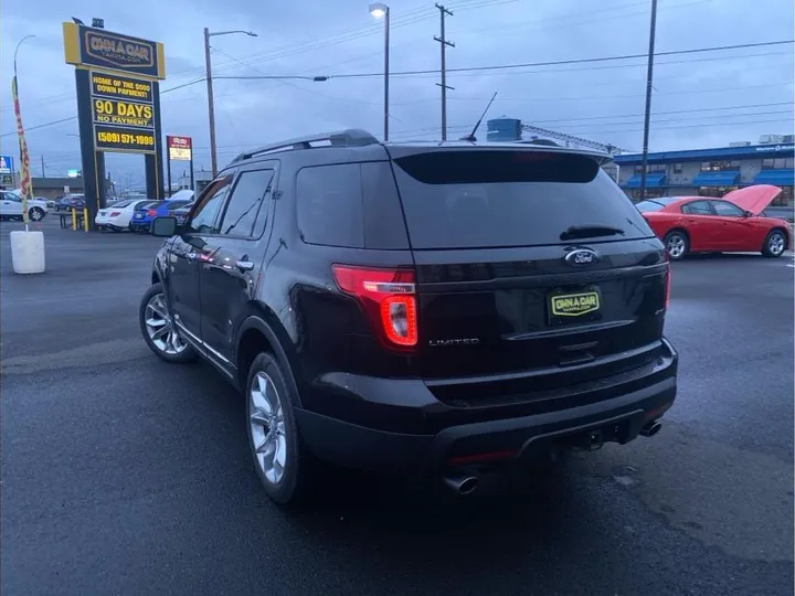BLACK, 2014 FORD EXPLORER Image 4
