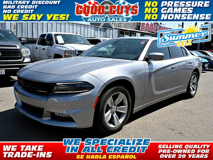 SILVER, 2016 DODGE CHARGER Image 1