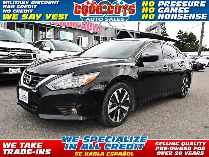 BLACK, 2018 NISSAN ALTIMA Image 1