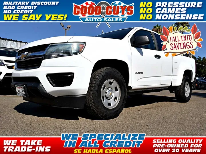 WHITE, 2016 CHEVROLET COLORADO EXTENDED CAB Image 1