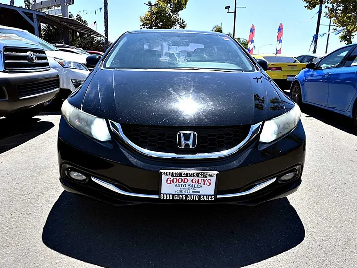 BLACK, 2013 HONDA CIVIC Image 2