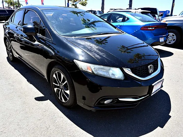 BLACK, 2013 HONDA CIVIC Image 3