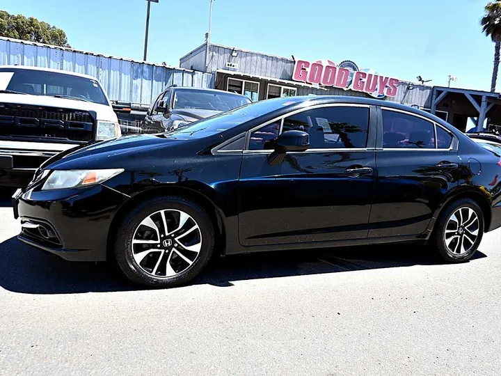 BLACK, 2013 HONDA CIVIC Image 4