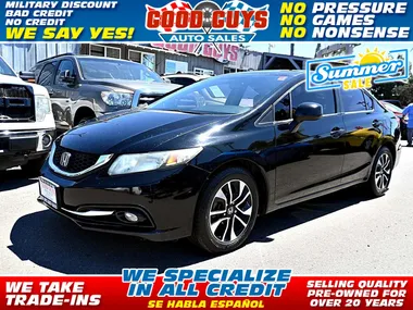 BLACK, 2013 HONDA CIVIC Image 