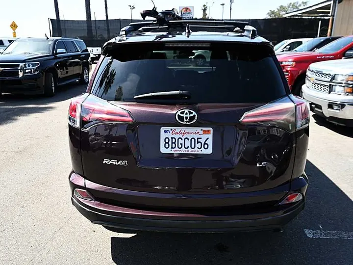 BURGUNDY, 2018 TOYOTA RAV4 Image 6