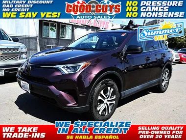 BURGUNDY, 2018 TOYOTA RAV4 Image 