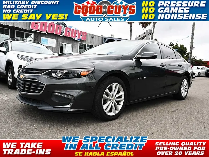 GREY, 2018 CHEVROLET MALIBU Image 1