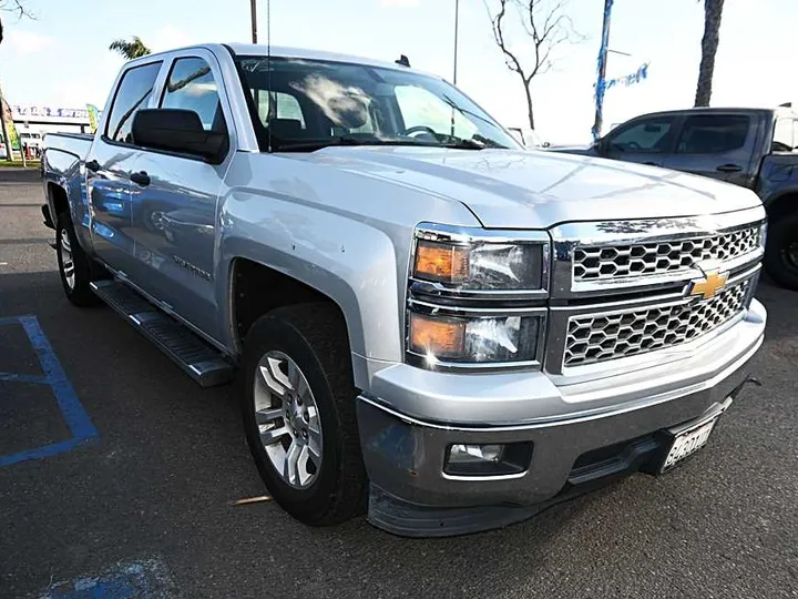 SILVER, 2014 CHEVROLET SILVERADO 1500 CREW CAB Image 3