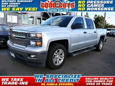 SILVER, 2014 CHEVROLET SILVERADO 1500 CREW CAB Image 