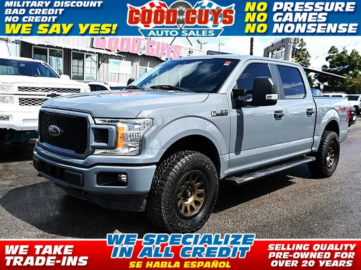 GREY, 2019 FORD F150 SUPERCREW CAB Image 1