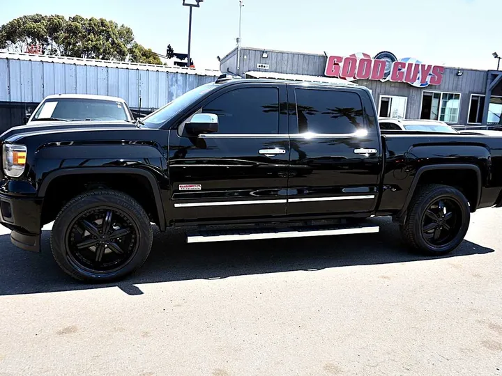 BLACK, 2015 GMC SIERRA 1500 CREW CAB Image 4