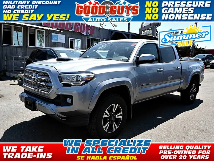 SILVER, 2016 TOYOTA TACOMA DOUBLE CAB Image 1