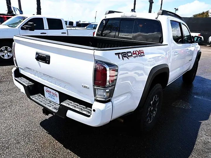 WHITE, 2020 TOYOTA TACOMA DOUBLE CAB Image 7