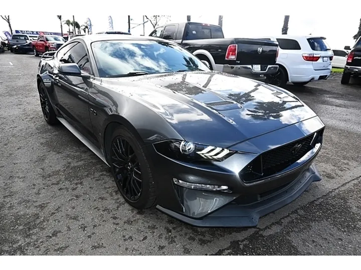 GRAY, 2019 FORD MUSTANG Image 3