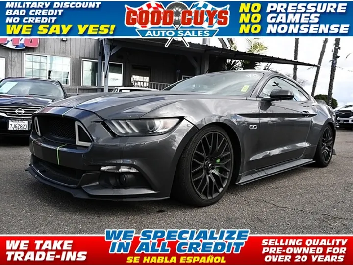 GRAY, 2015 FORD MUSTANG Image 1