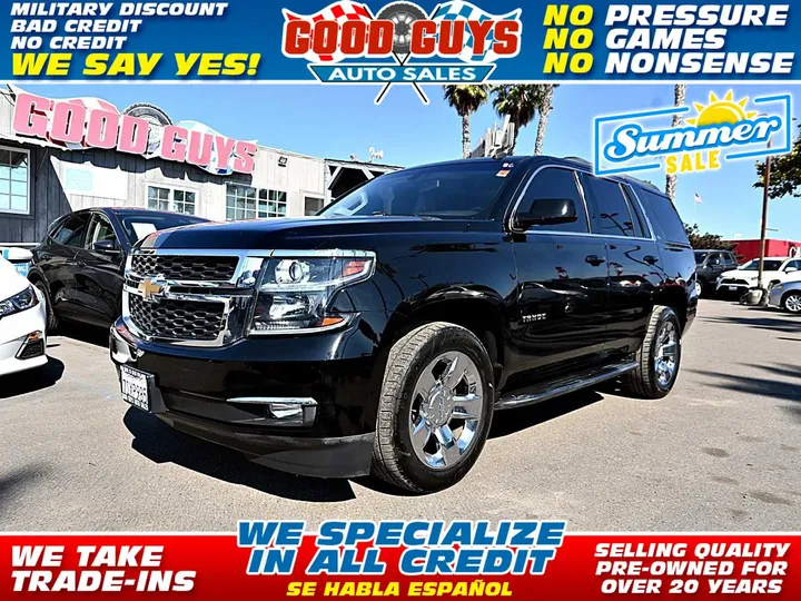 BLACK, 2015 CHEVROLET TAHOE Image 1