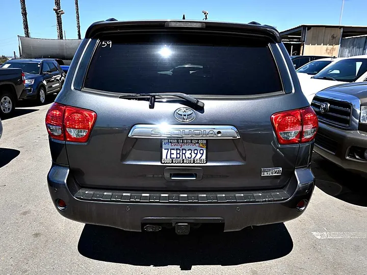 GREY, 2011 TOYOTA SEQUOIA Image 6