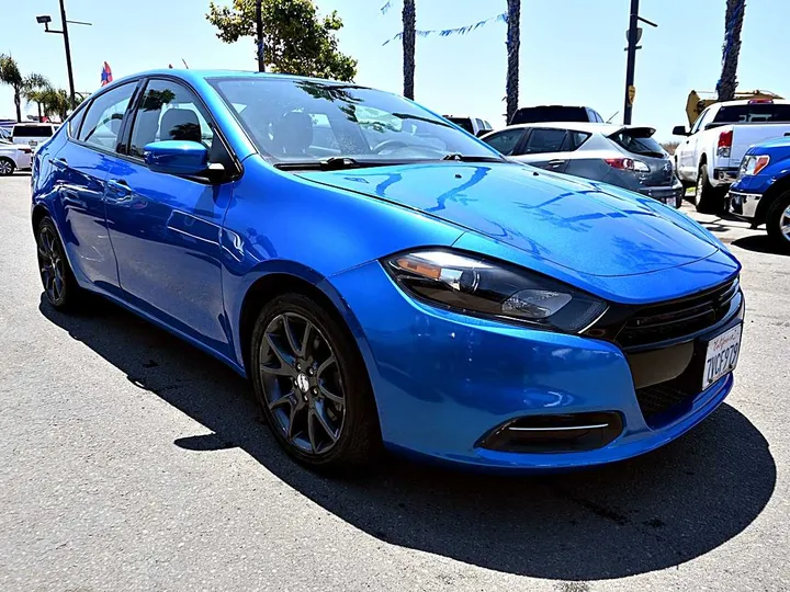 BLUE, 2015 DODGE DART Image 3