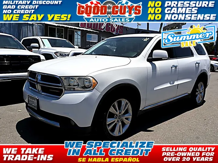 WHITE, 2013 DODGE DURANGO Image 1