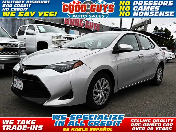 SILVER, 2019 TOYOTA COROLLA Image 1