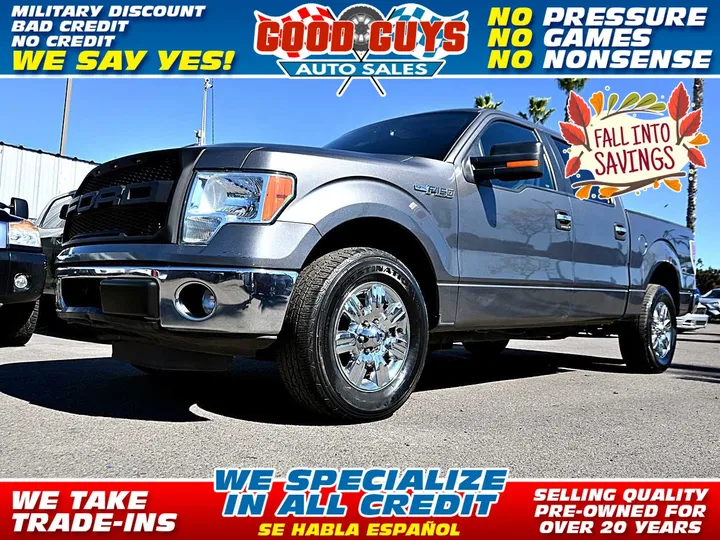 GREY, 2012 FORD F150 SUPERCREW CAB Image 1