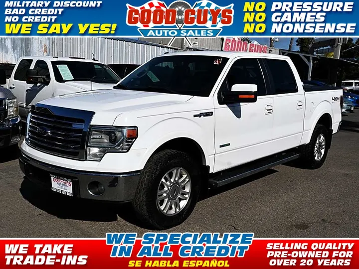 WHITE, 2014 FORD F150 SUPERCREW CAB Image 1