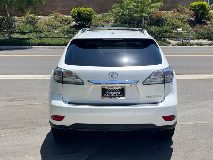 WHITE, 2012 LEXUS RX 350 Image 6