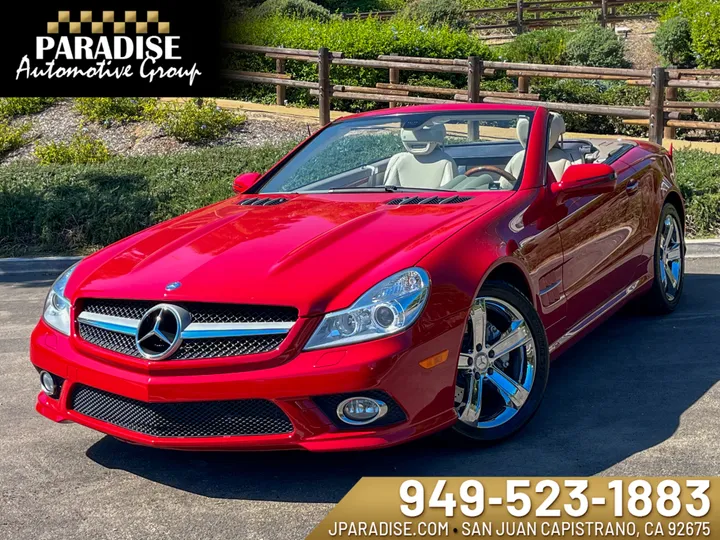 RED, 2009 MERCEDES-BENZ SL-CLASS Image 1