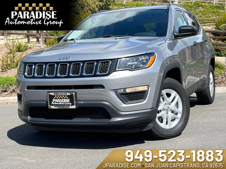 SILVER, 2019 JEEP COMPASS Image 1