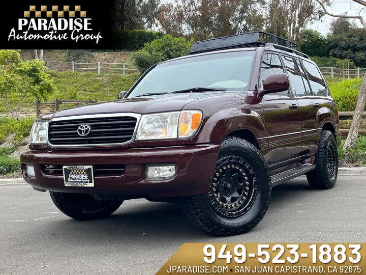 BURGUNDY, 2000 TOYOTA LAND CRUISER Image 1