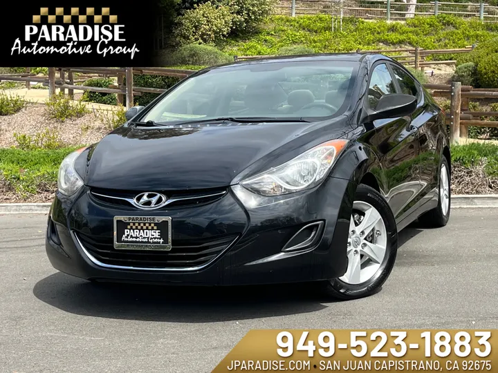 BLACK, 2011 HYUNDAI ELANTRA Image 1