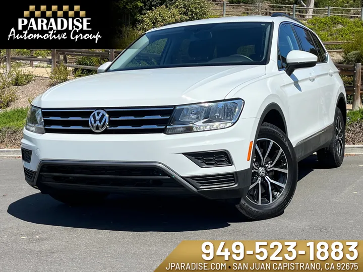 WHITE, 2021 VOLKSWAGEN TIGUAN Image 1